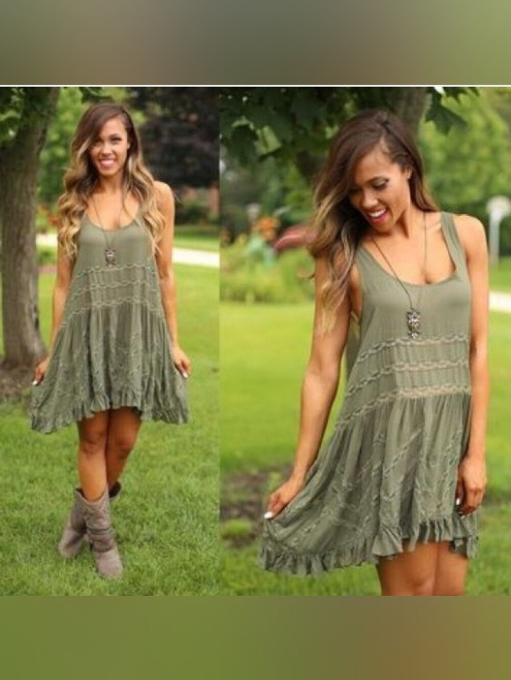 Free People Voile & Lace Tiny Dot Mini Trapeze Swing Slip Dress